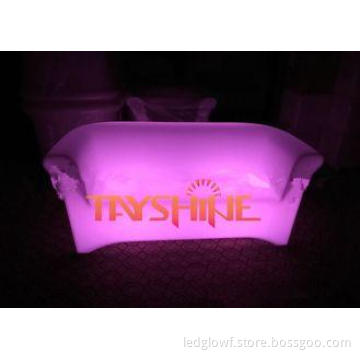 Fireproof PE LED Home Bar Stools , LED Bar Chairs For Hotel
